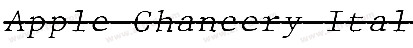 Apple Chancery Itali字体转换